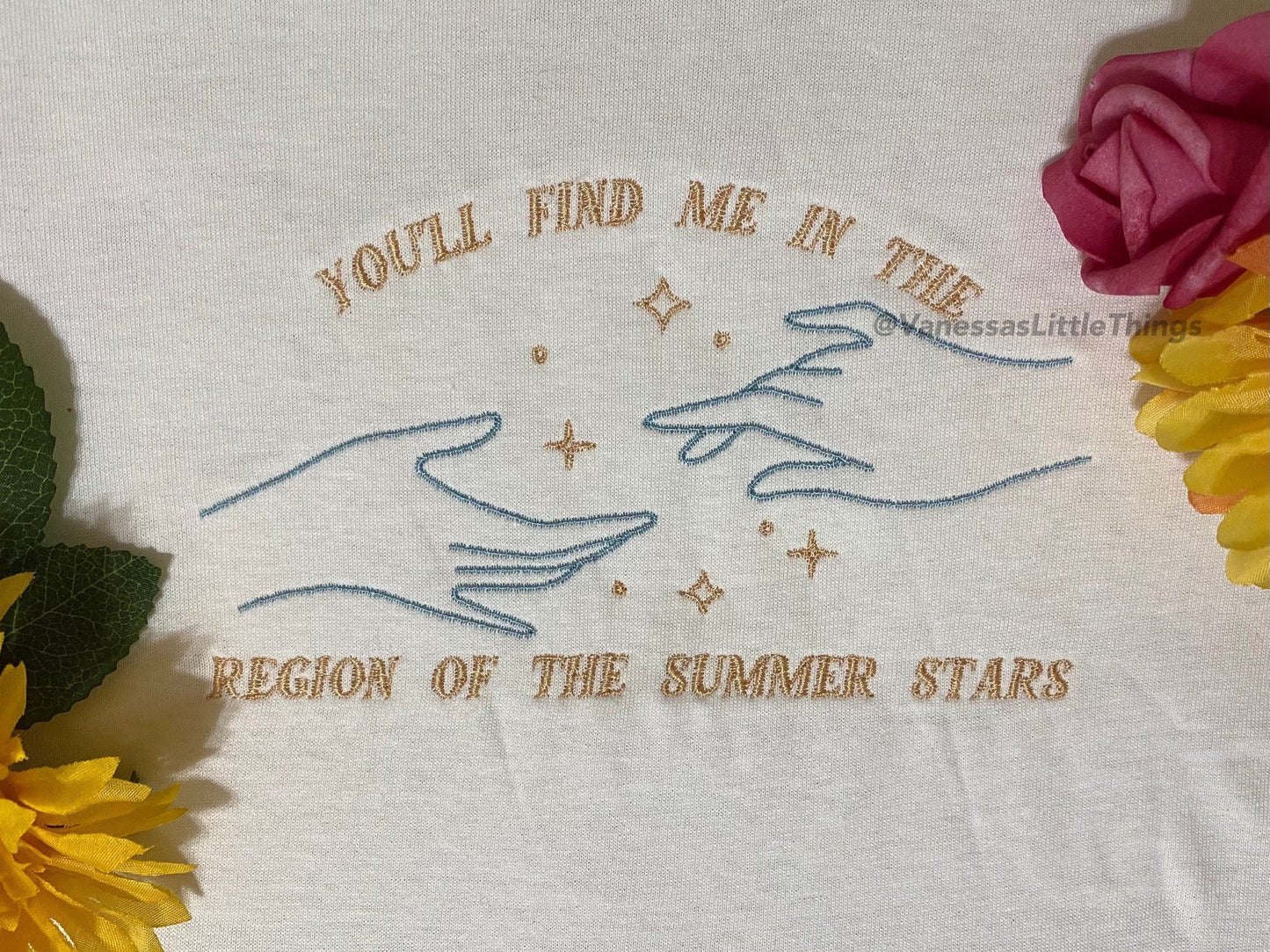 Summer Stars Embroidered T-Shirt or Crewneck