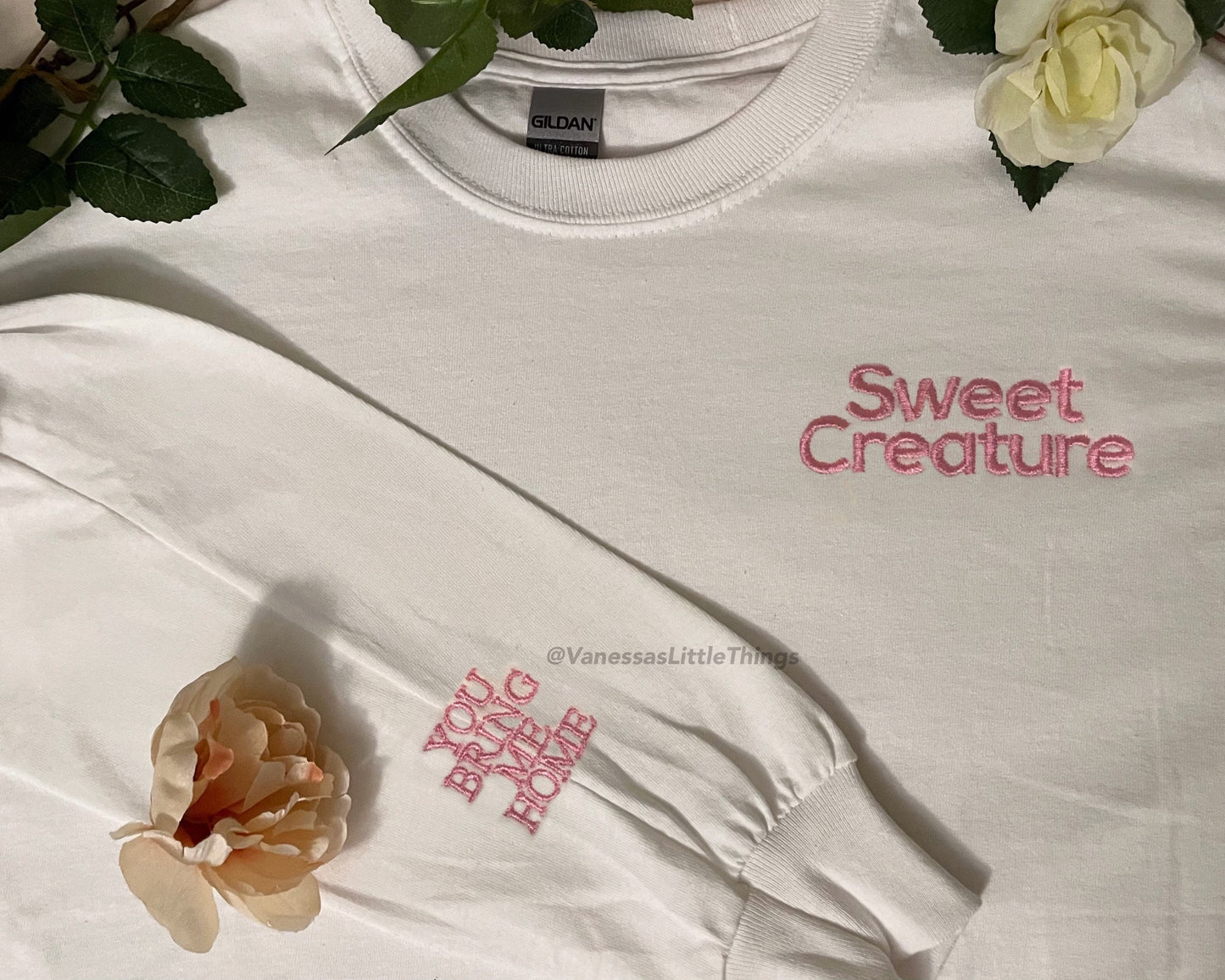 Creature Embroidered Long Sleeve or Crewneck