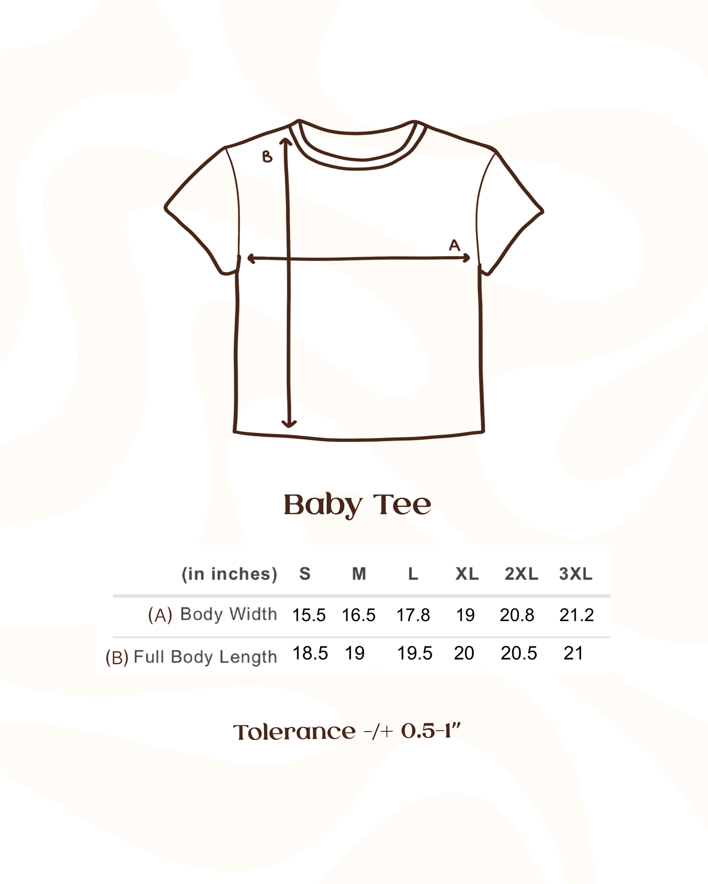 Disco Kiss Outline Baby Tee