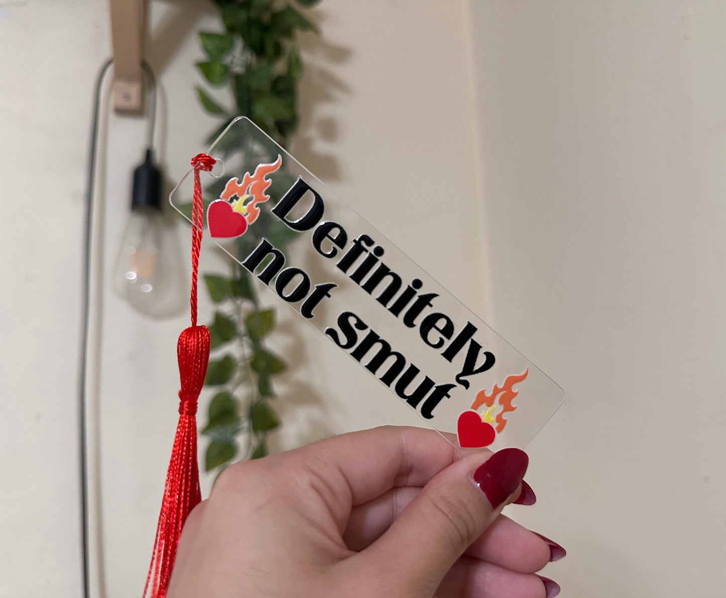 Definitely Not Smut Acrylic Bookmark