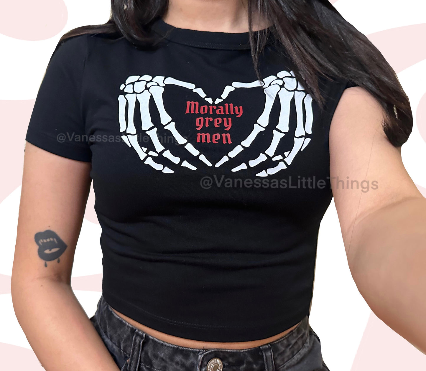 Morally Grey Men / Villains Crop Top Baby Tee